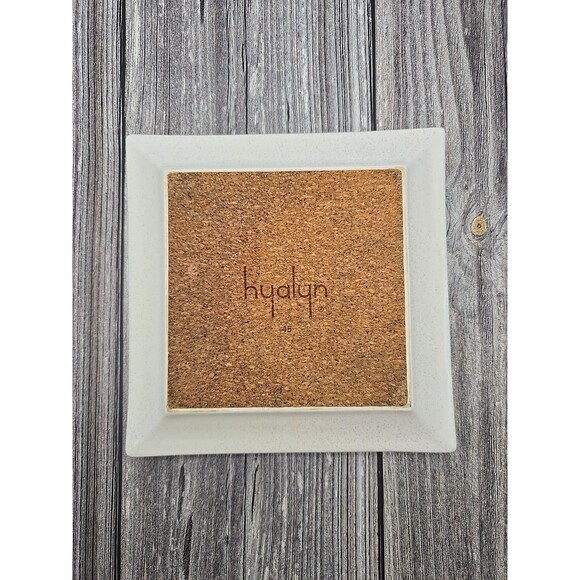 Vintage MCM Hyalyn Pottery Ashtray No. 45 Made In USA 8.2 MCM Cream Spotted - Picture 2 of 10